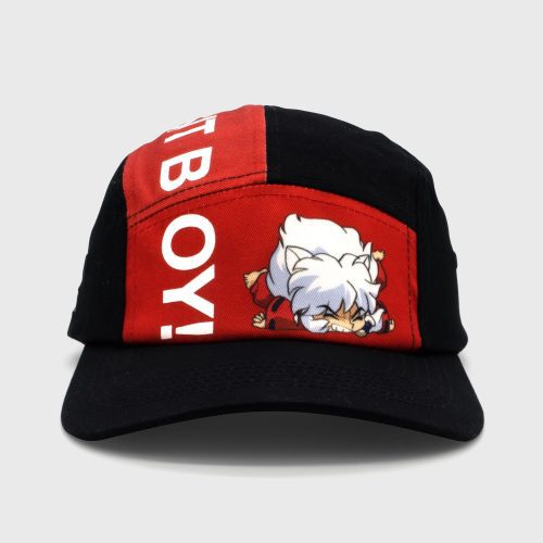 Inuyasha 5PanelHat SitBoy Front Gray