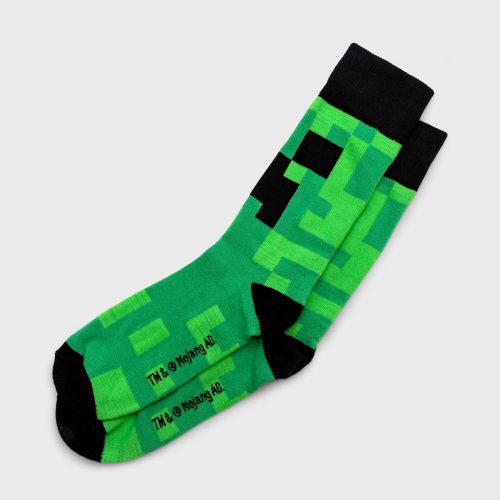 M1O069A Minecraft CreeperCube Socks