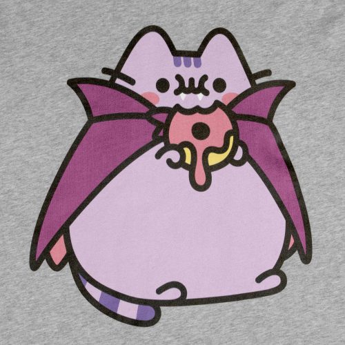 PUL031A Pusheen Vampire GreyLongsleeve 2