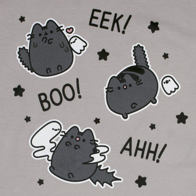 PUL135A Pusheen EekAah GreyTee 2