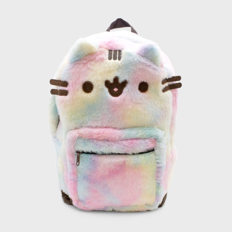 Pusheen Fuzzy Tie Dye Backpack Front c3f7dd80 30e2 4cf9 996f 22e13c727fc0