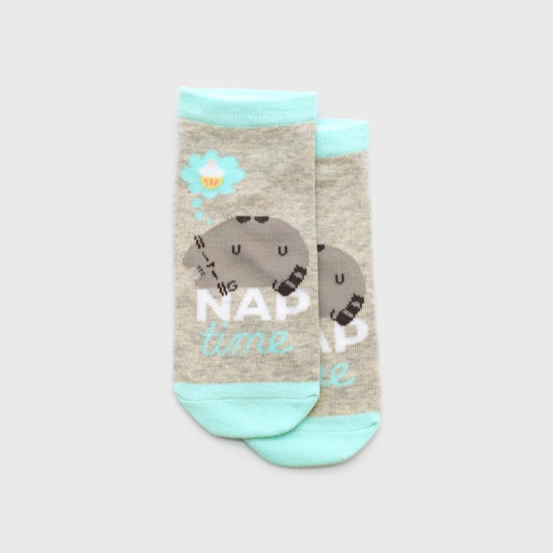 Pusheen LazyAnkleSocks Blue Grey