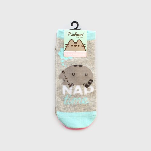 Pusheen LazyAnkleSocks Pack Grey