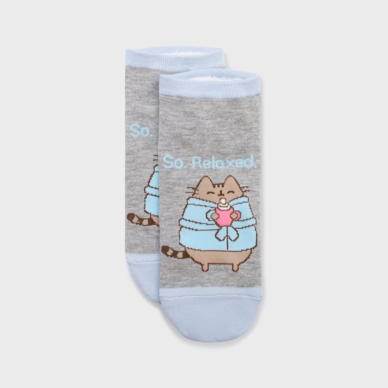 Pusheen Socks Blue 1 Front