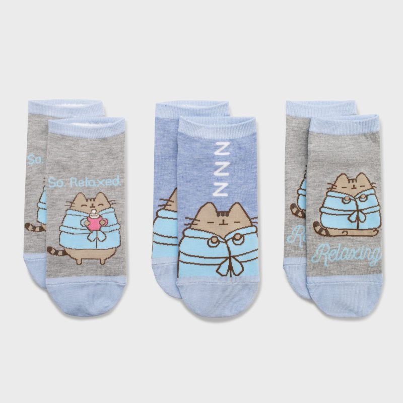 Pusheen Socks Blue FullReveal