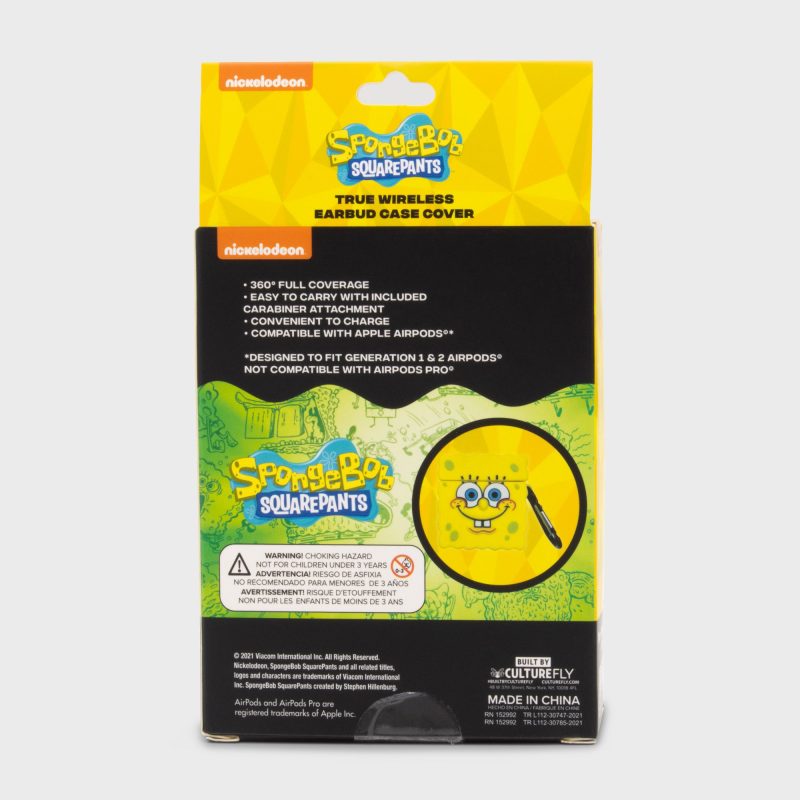 Spongebob Airpod back grey