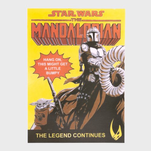 TheMandalorian EBGames Sticker GRAY